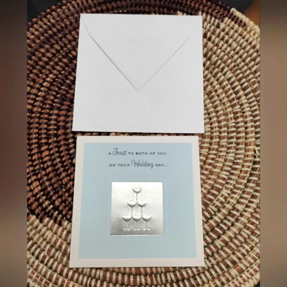 2 Greeting Cards - Wedding Celebration & Thinking of You NEW